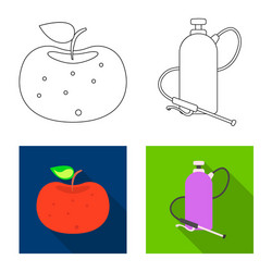 isolated object of and symbol set s vector image