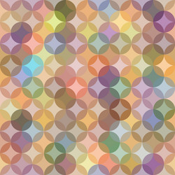 abstract seamless pattern with circular ornament vector image