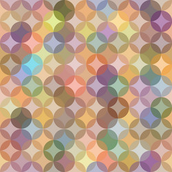 abstract seamless pattern with circular ornament vector