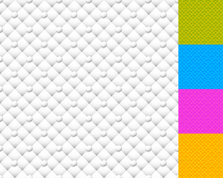 abstract upholstery buttoned pattern set of 5 vector image
