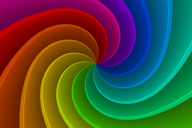 Colorful 3d background rainbow Royalty Free Vector Image