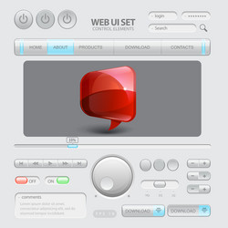 Web ui elements vector