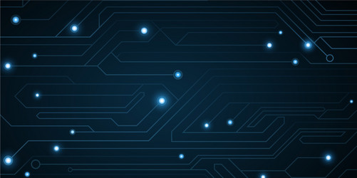 futuristic computer circuit background high tech vector image