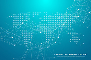 abstract big data visualization digital network vector image