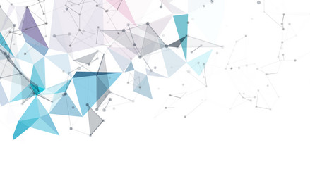 abstract geometric network background vector image