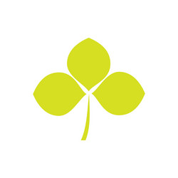 clover icon on background for graphic and web vector image