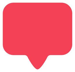 pink speech bubble template web interface frame vector image