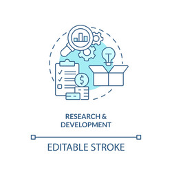 Research and development concept icon Royalty Free Vector