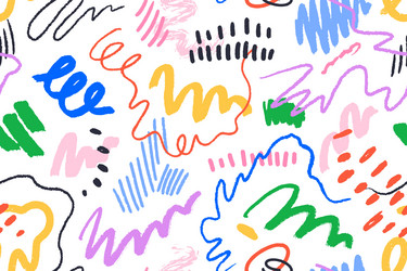 Abstract Scribble Pattern vector image