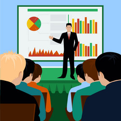 Concept for business meeting and presentation vector