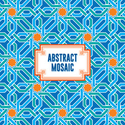 Mosaic stained glass background geometry Vector Image