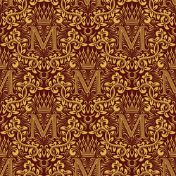 damask seamless pattern repeating background vector image