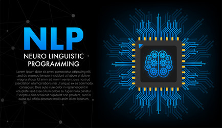 Neuro-Linguistic Programming (NLP) vector image