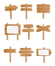 Set of different wooden street vector