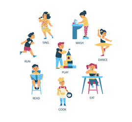 Verb Cartoon Vector Images (over 160)