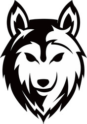 wolf bolt emblem Vector Image