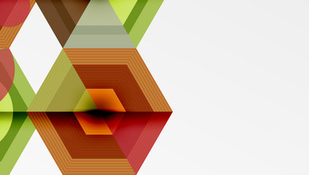 abstract geometric pattern hexagons overlap vector image