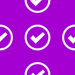 check mark web icon flat design seamless pattern vector image