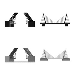 isolated object connection and design sign set vector image