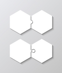 layout of thinking mosaic game puzzle pieces grid vector image