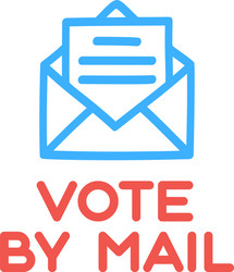 Mail-In Voting 2020 Concept vector image