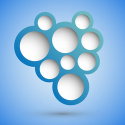 Modern Speech Bubbles Background vector image