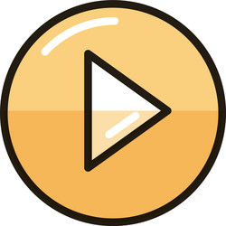 Video player button internet web technology vector