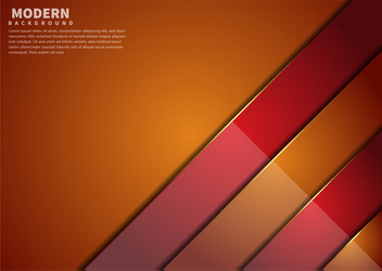 abstract orange and red overlap layers background vector image