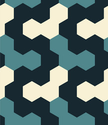 Irregular hexagon seamless pattern vector