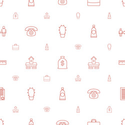 Button icons pattern seamless white background vector