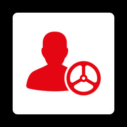 driver icon from commerce buttons overcolor set vector image