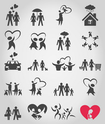 Family Icons - Parenthood Vector Image