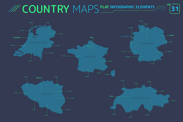 Belgium Netherlands Germany Map Vector Images (over 300)