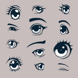 Manga Eyes Vector Images (over 3,600)