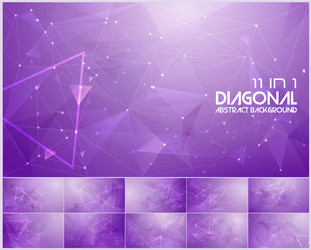 polygonal line and low poly abstract background vector image