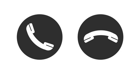 decline accept mobile call messenger button icon vector image