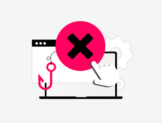 dns filtering protects users from malicious vector image