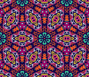 Geometric floral design pattern vector