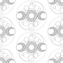 Triple Moon Magic Pattern Vector Image