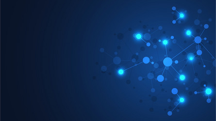 abstract background molecular structures vector image