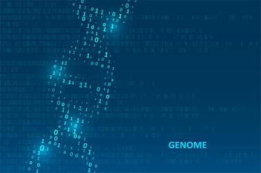 big genomic data visualization vector image