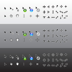 Click icon cursor icon pointer sign Royalty Free Vector