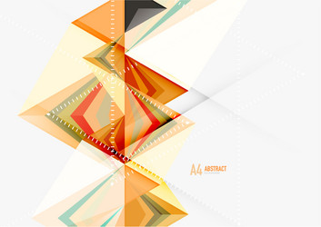 triangular low poly a4 size geometric vector image