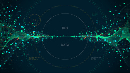 Big Data Analysis & Processing vector image