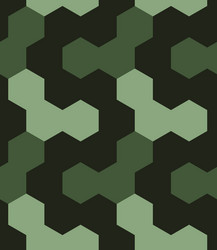 Irregular hexagon seamless pattern vector