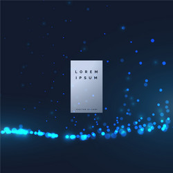 technology particle abstract background design vector image