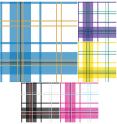 Classic Check Fabric Pattern vector image