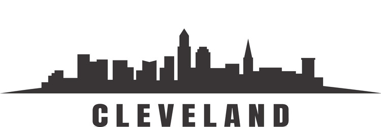 Cleveland Skyline Vector Image