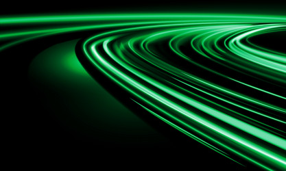 Dynamic Green Light Speed Curve vector image