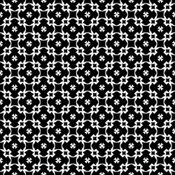 seamless pattern black white geometric ornament vector image